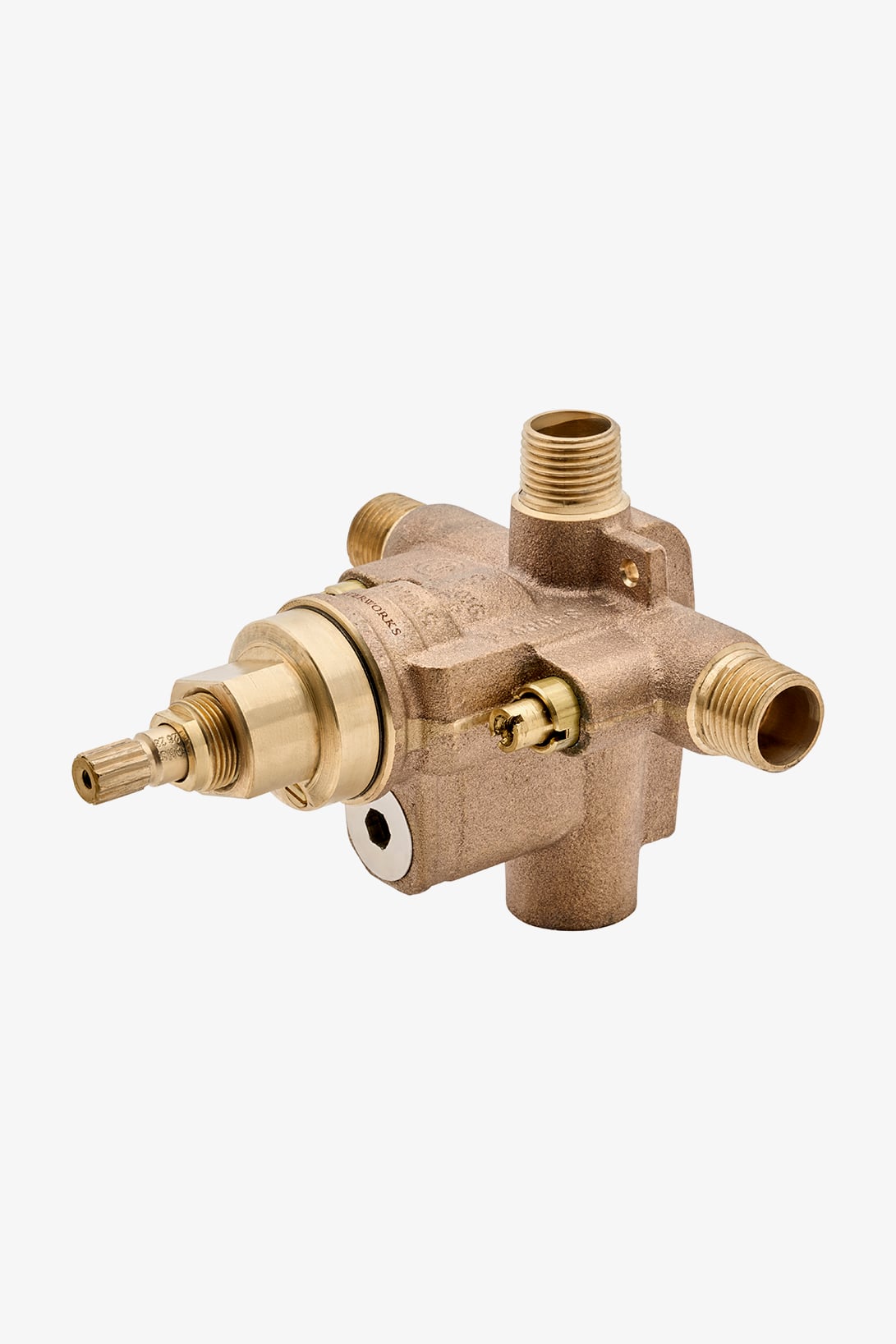 ViaWorks 1/2" Pressure Balance Valve with Integrated Diverter
