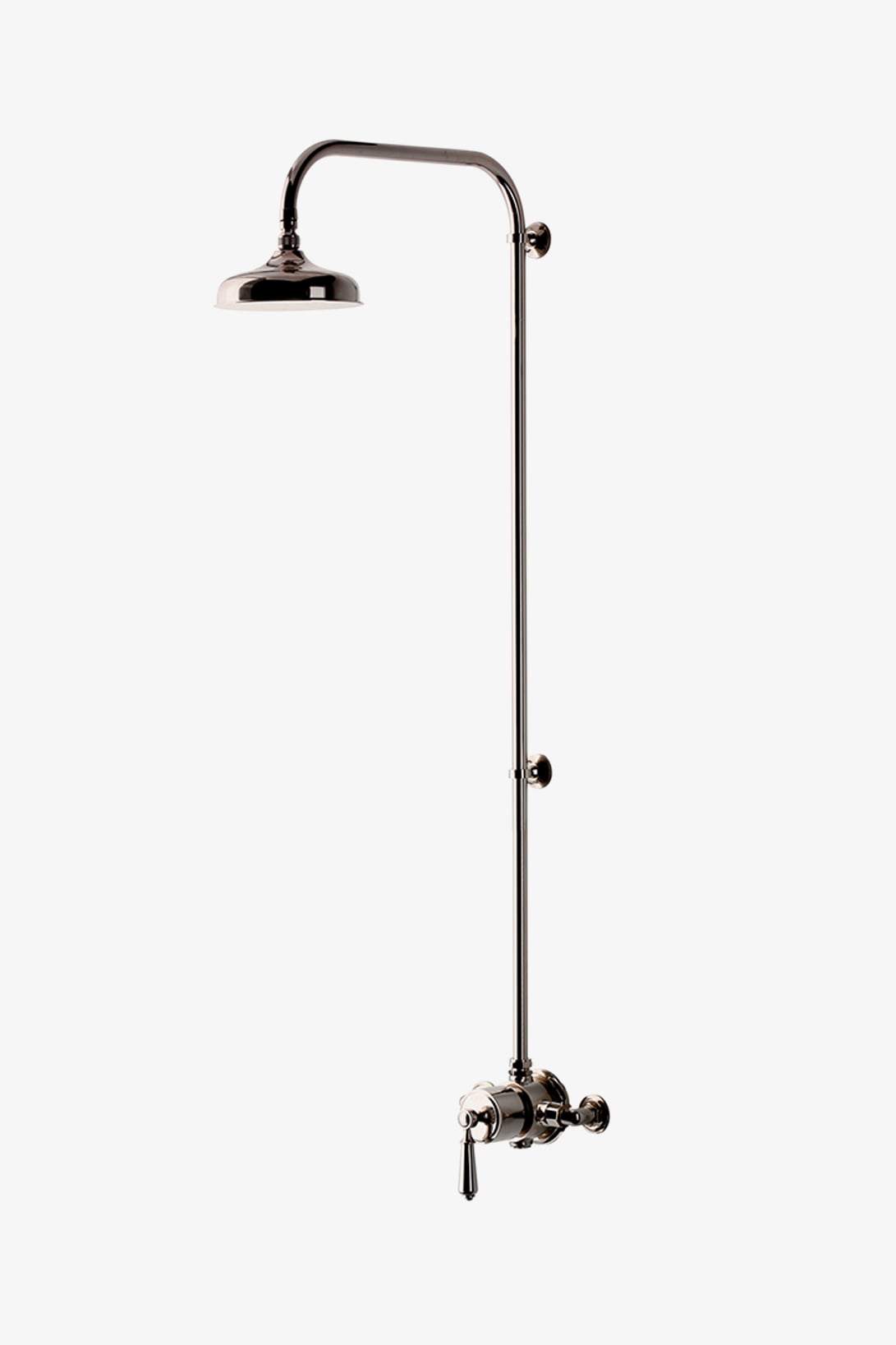 Easton Classic Exposed Thermostatic System with 8" Shower Rose with Metal Lever Handle