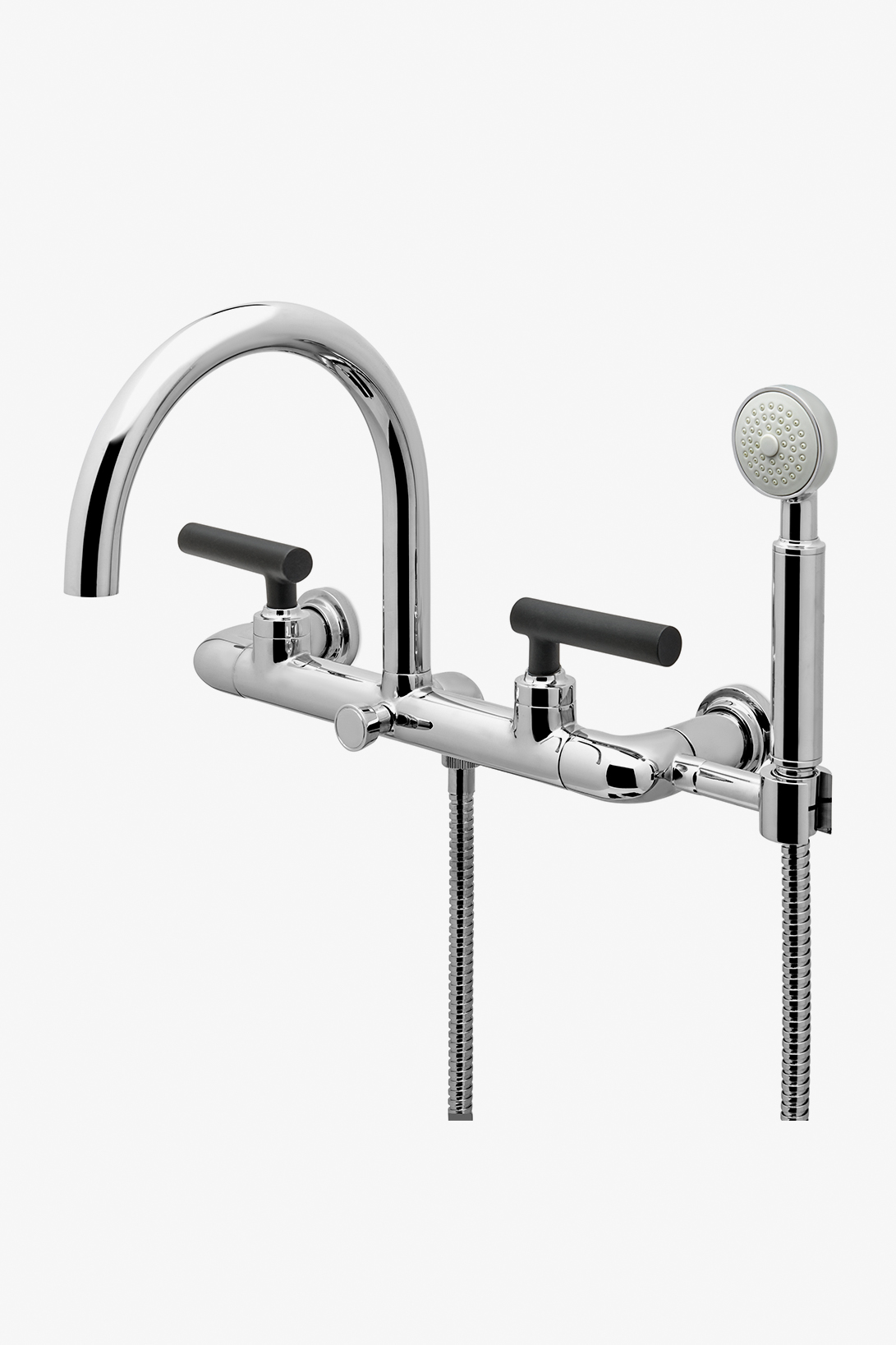 Bond Rally Series Wall Mounted Exposed Tub Filler with Handshower and Lever Handles