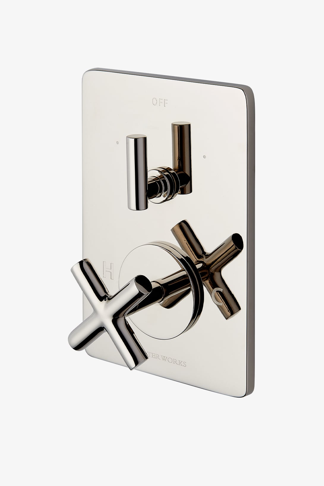 Flyte Integrated Thermostatic and Diverter Trim with Cross Handle