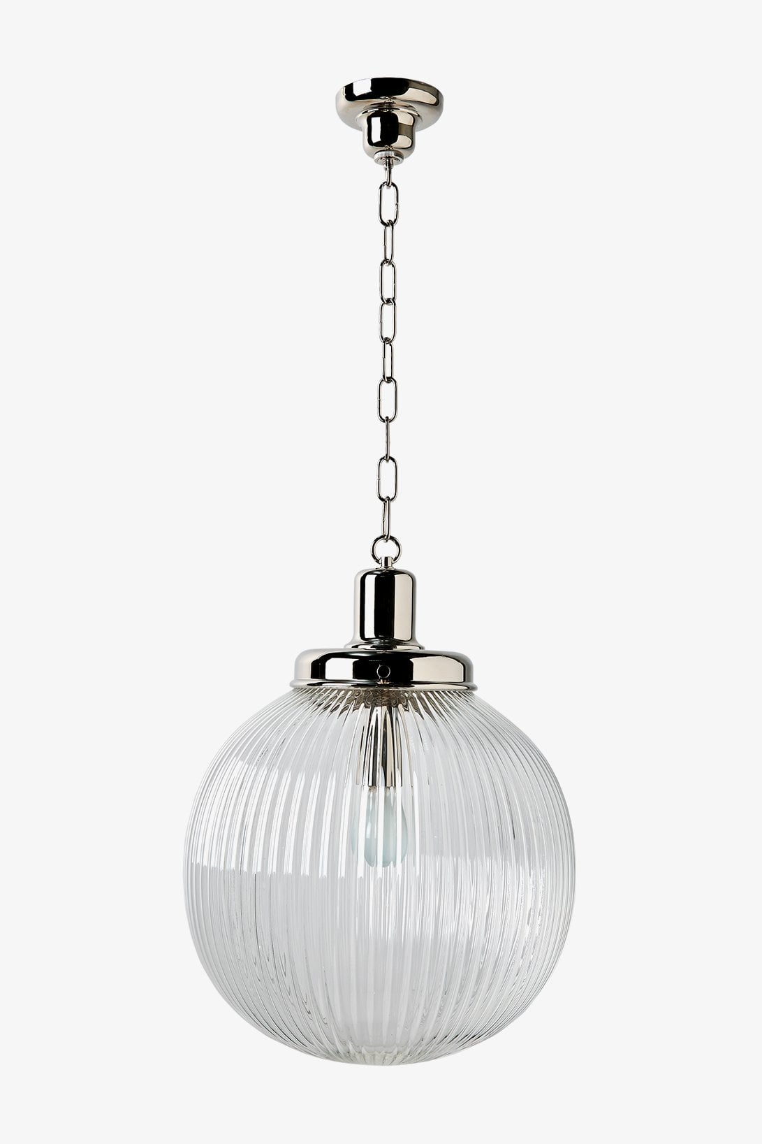 Aurora Ceiling Mounted Large Pendant with Glass Shade
