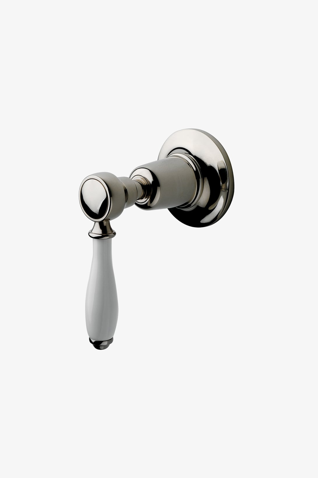 Easton Classic Volume Control Valve Trim with White Porcelain Lever Handle