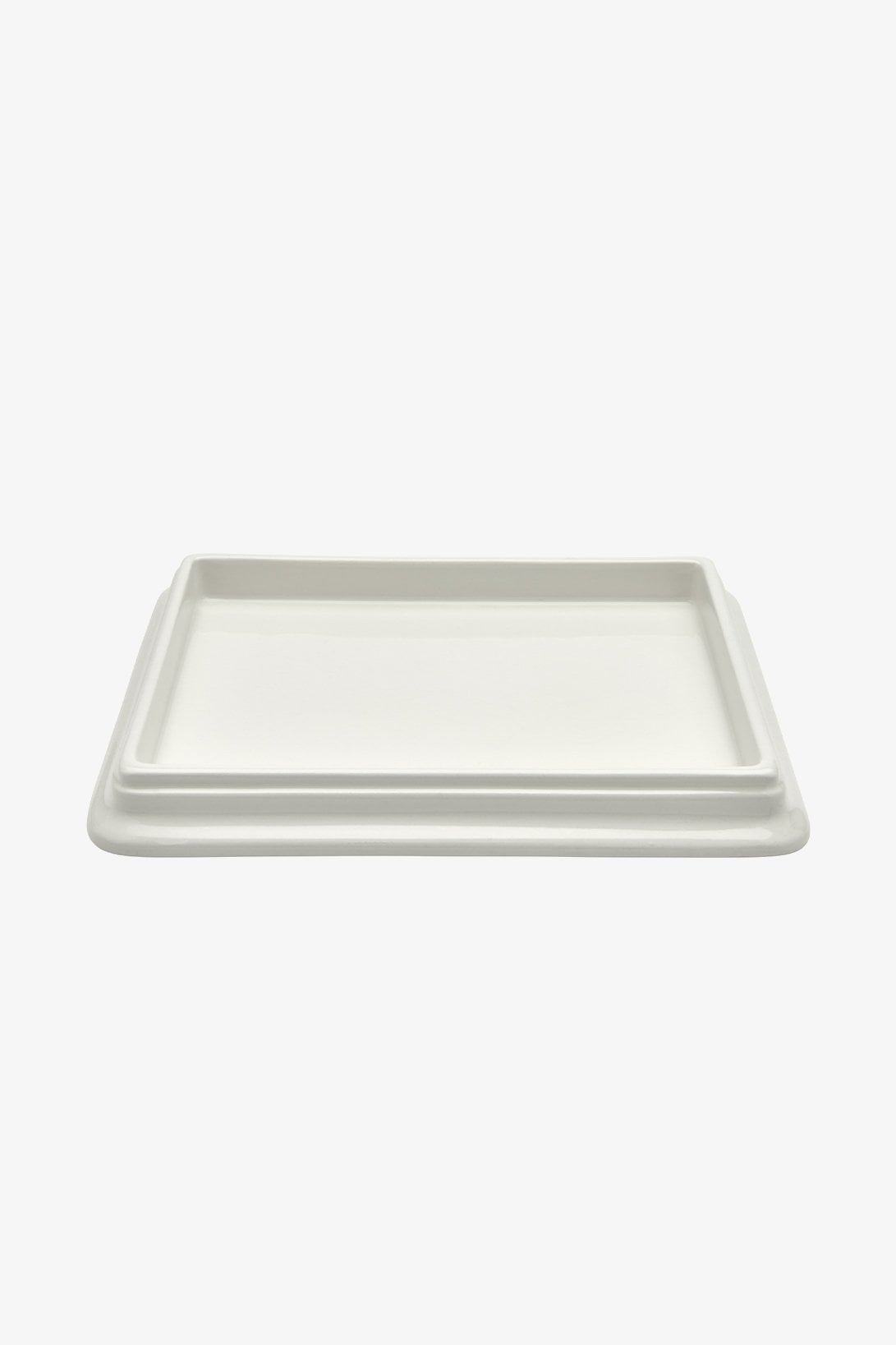 Dorset Tray in Ivory Glossy Solid